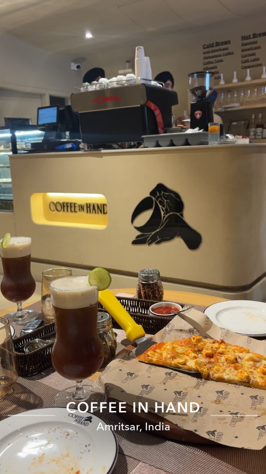 coffee in hand best coffee shop best restaurant birthday party resturant in amritsar