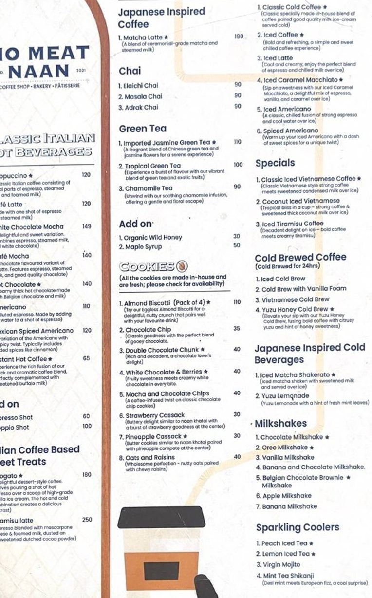 No Meat Naan, Coffee Shop, Bakery & Patisserie 7 no meat naan coffee shop bakery patisserie 1