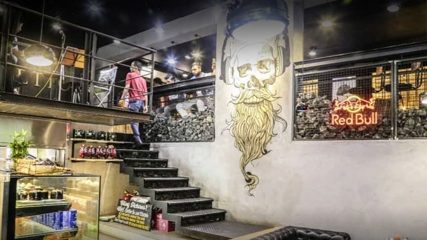 ristretto behind the rods