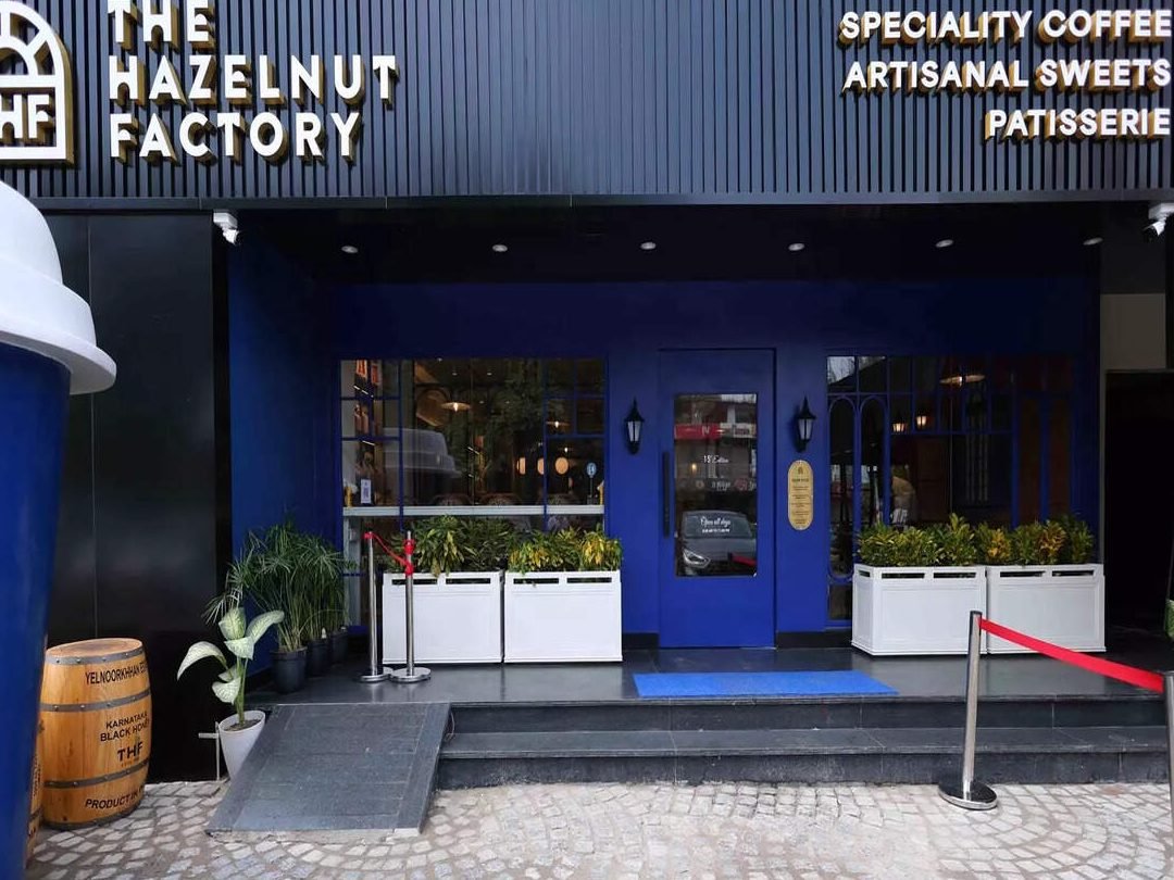 the hazelnut factory cafe in agra